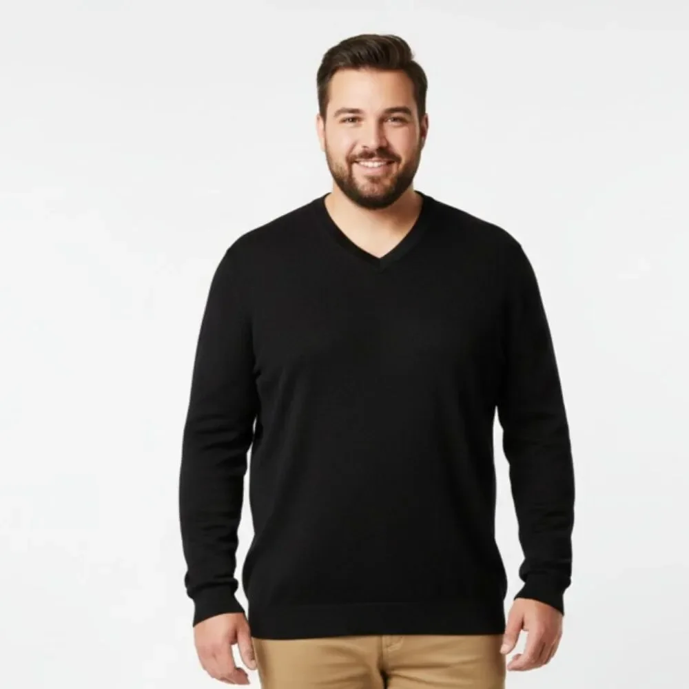 Banana Republic Men's 100% Merino Wool Black V Neck Men’s Sweater XL